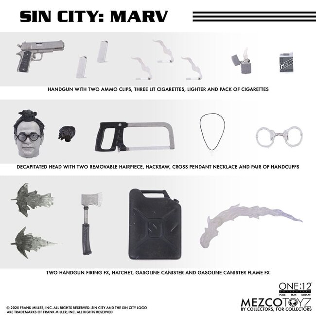 Sin City Actionfigur 1/12 Marv 17 cm