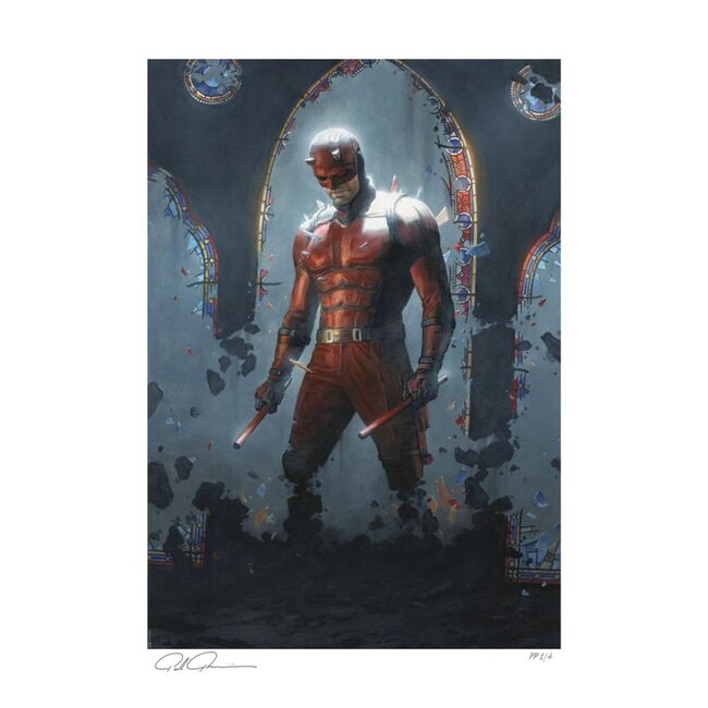 Sideshow Collectibles Marvel Art Print Daredevil: Born Again 61 x 46 cm - oningelijst