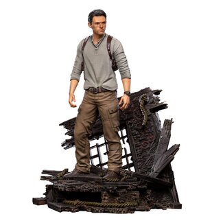 Iron Studios Uncharted Movie Deluxe Art Scale Statue 1/10 Nathan Drake 22 cm