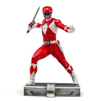 Iron Studios Power Rangers BDS Art Scale Statue 1/10 Red Ranger 17 cm