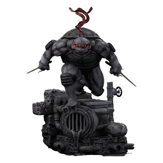 Iron Studios Teenage Mutant Ninja Turtles Art Scale Statue 1/10 Raphael Schwarz-Weiß-Variante 26 cm Exklusiv