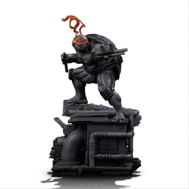 Teenage Mutant Ninja Turtles Art Scale Statue 1/10 Michelangelo Schwarz-Weiß-Variante 26 cm Exklusiv