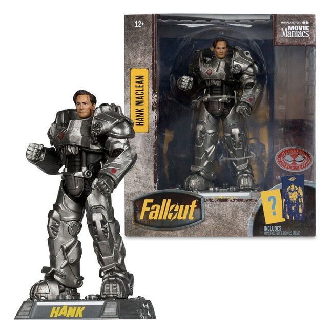 Fallout Movie Maniacs Actionfigur Hank Maclean (Staffel 2) (Red Platinum Edition) 17 cm