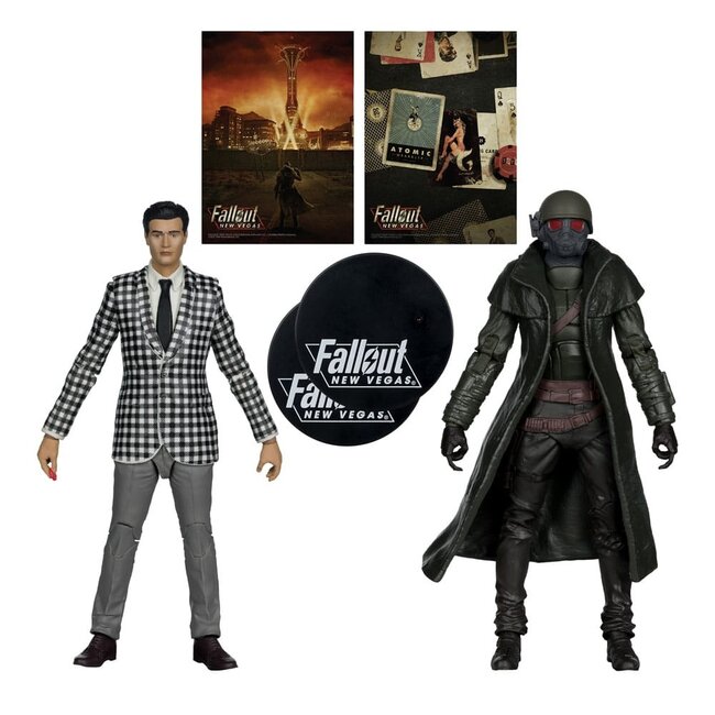 Fallout: New Vegas Statue 2er-Pack Riot Ranger Armor & Benny Survivor 18 cm
