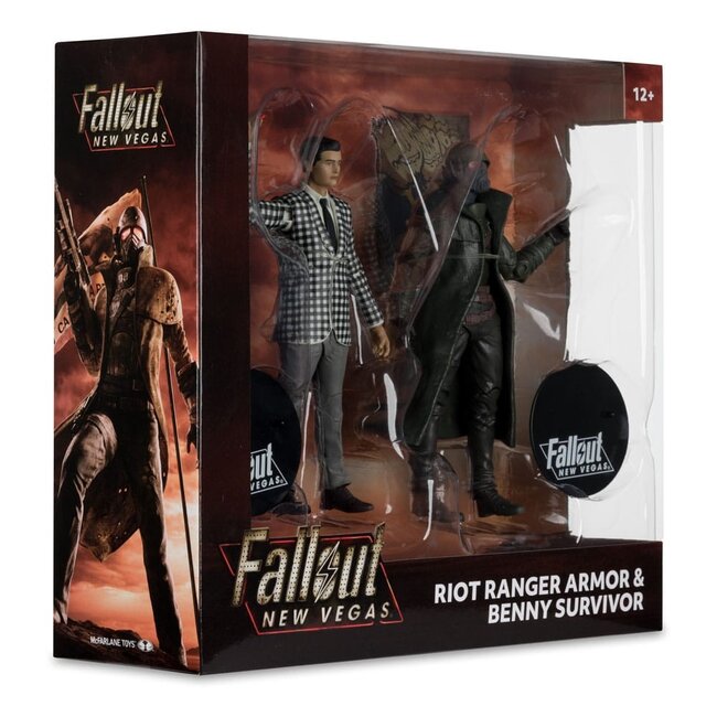 Fallout: New Vegas Statue 2er-Pack Riot Ranger Armor & Benny Survivor 18 cm