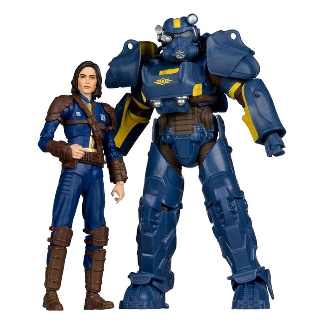 Fallout 4 Statue 2er-Pack T-60 Vault Tec & Sole Survivor 18 cm