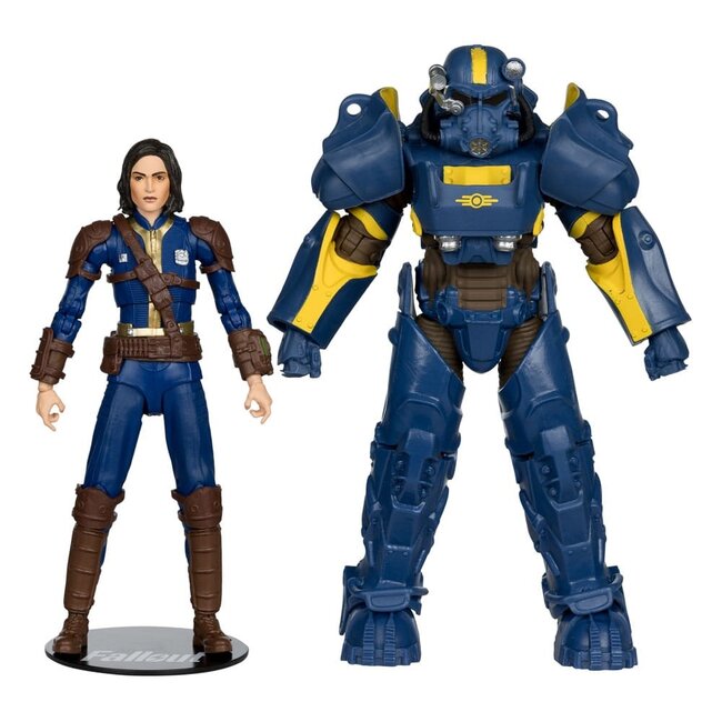 Fallout 4 Statue 2er-Pack T-60 Vault Tec & Sole Survivor 18 cm