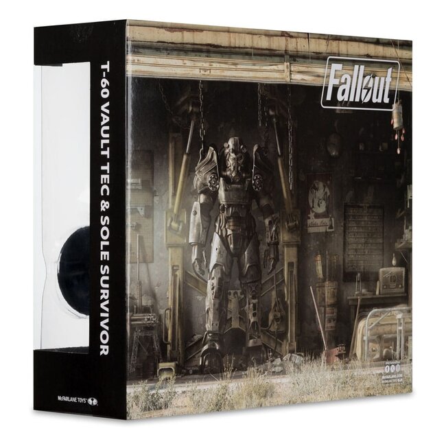 Fallout 4 Statue 2-Pack T-60 Vault Tec & Sole Survivor 18 cm