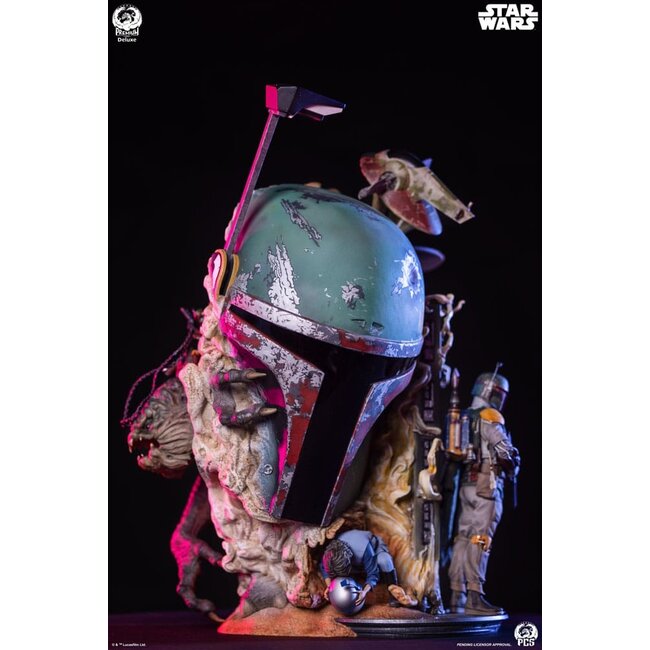 Star Wars The Empire Strikes Back Fine Art Bust Boba Fett Deluxe Edition 50 cm