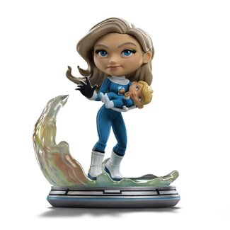Iron Studios Fantastic Four Mini Co. PVC Figure Invisible Woman and Franklin 15 cm