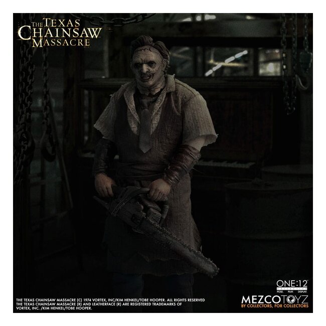Texas Chainsaw Massacre (2003) Actionfigur Leatherface im Maßstab 1:12, 17 cm
