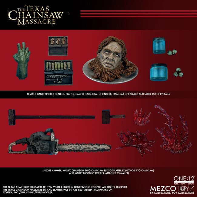 Texas Chainsaw Massacre (2003) Actionfigur Leatherface im Maßstab 1:12, 17 cm