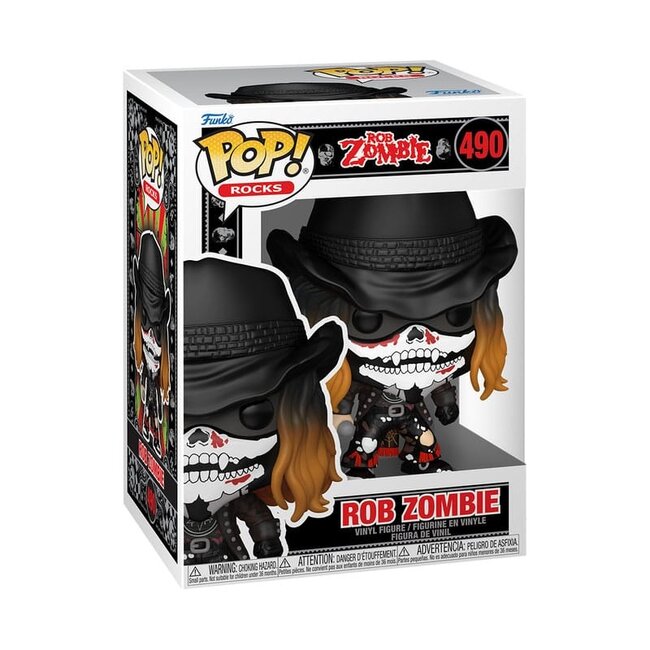 Rob Zombie POP! Rocks Vinylfigur Rob Zombie mit Bandana 9 cm