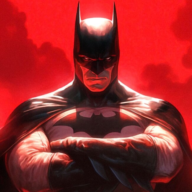 DC Comics Kunstdruck Justice League Trinity: Batman 61 x 41 cm - ungerahmt