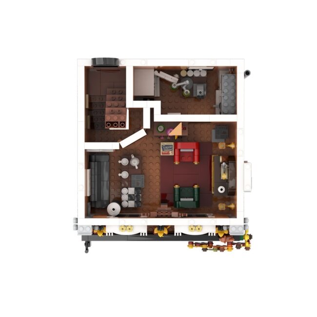 Sherlock Holmes Bauset Baker Street 221B Wohnung 42 cm