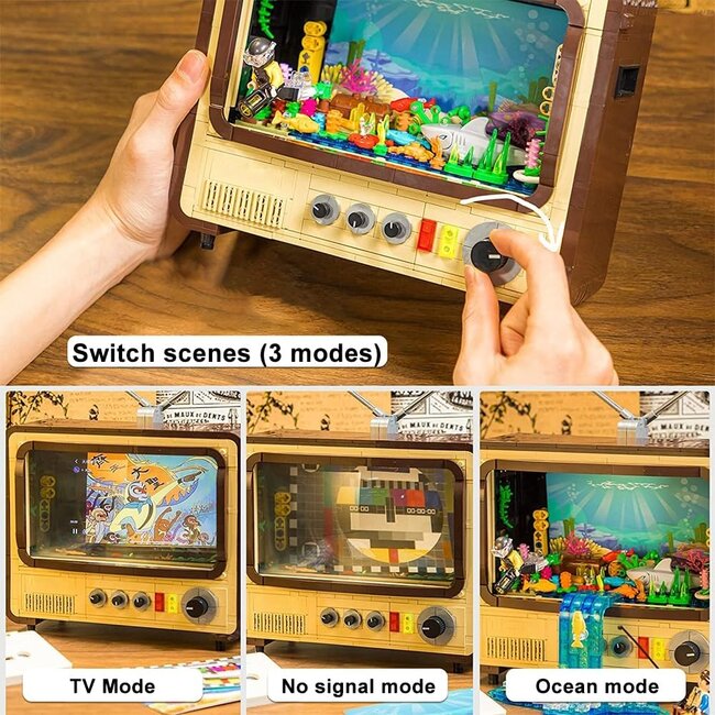Original-Retro Series Construction Set Vintage Television 19 cm