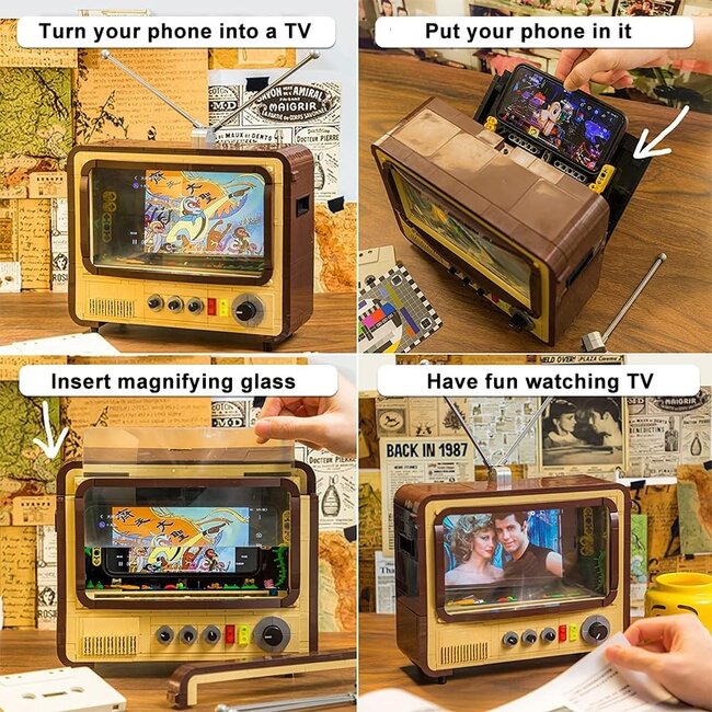 Original-Retro Series Construction Set Vintage Television 19 cm