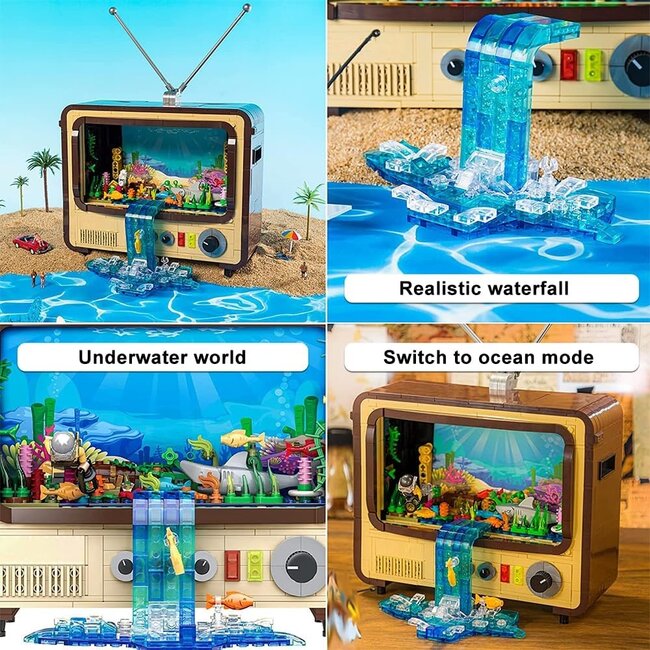 Original-Retro Series Construction Set Vintage Television 19 cm