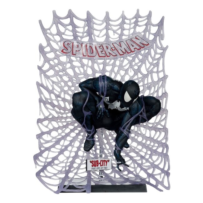 McFarlane Toys Marvel Collection PVC Statue 1/6 Spider-Man (Spider-Man #1)(Black Suit)(Chase) 15 cm