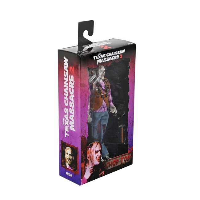Texas Chainsaw Massacre 2 Actionfigur mit Stoffkleidung, Chop Top, 20 cm