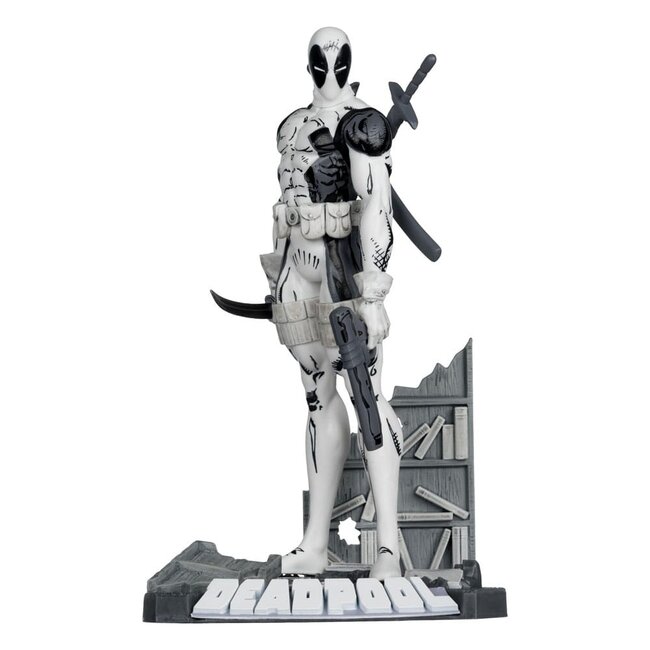 McFarlane Toys Marvel Collection PVC Statue 1/10 Deadpool (The New Mutants #98) (Line Art) (Gold Label) 17 cm