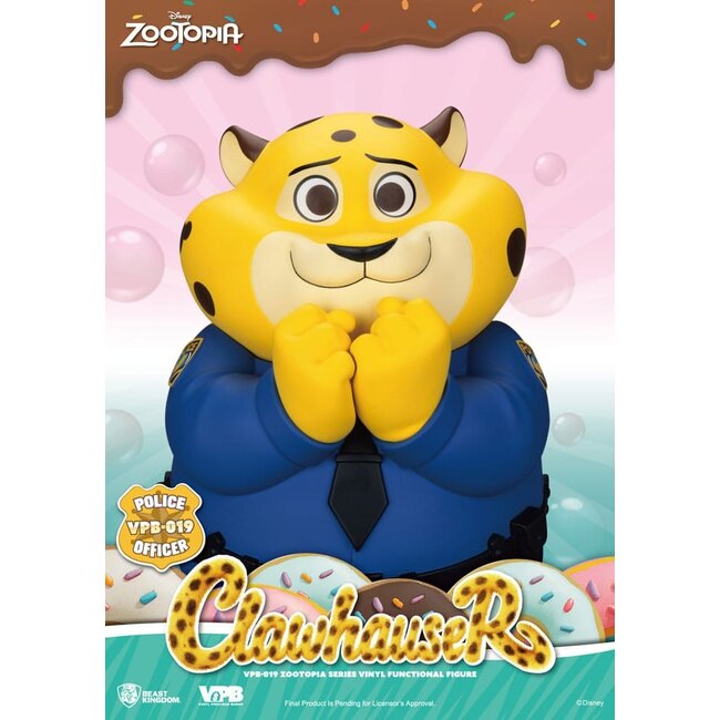 Zootopia Sparschwein aus Vinyl, Clawhauser, 40 cm