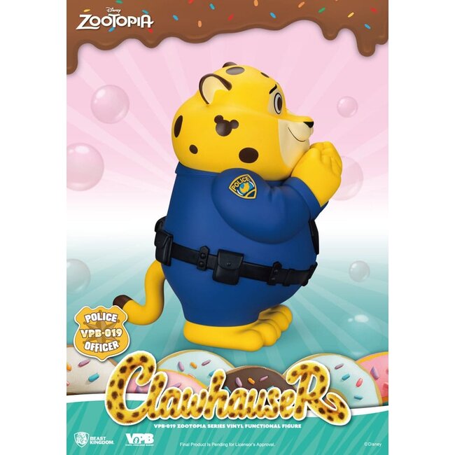 Zootopia Sparschwein aus Vinyl, Clawhauser, 40 cm