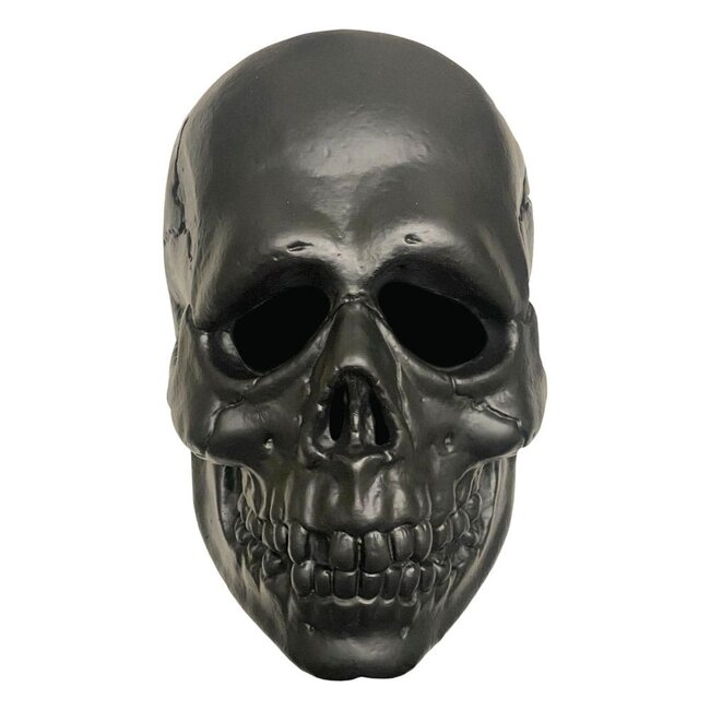 Don Post Vinyl Mask Black Skull