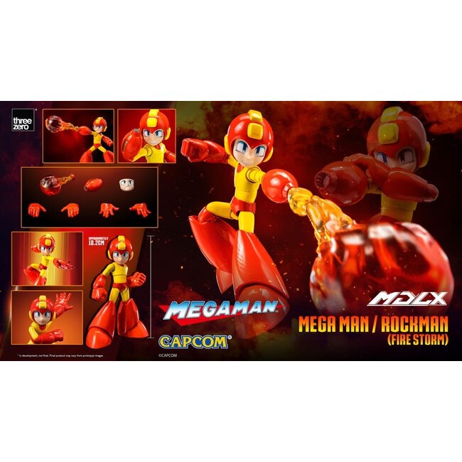Mega Man MDLX Actionfigur Mega Man / Rockman (Fire Storm) 10 cm