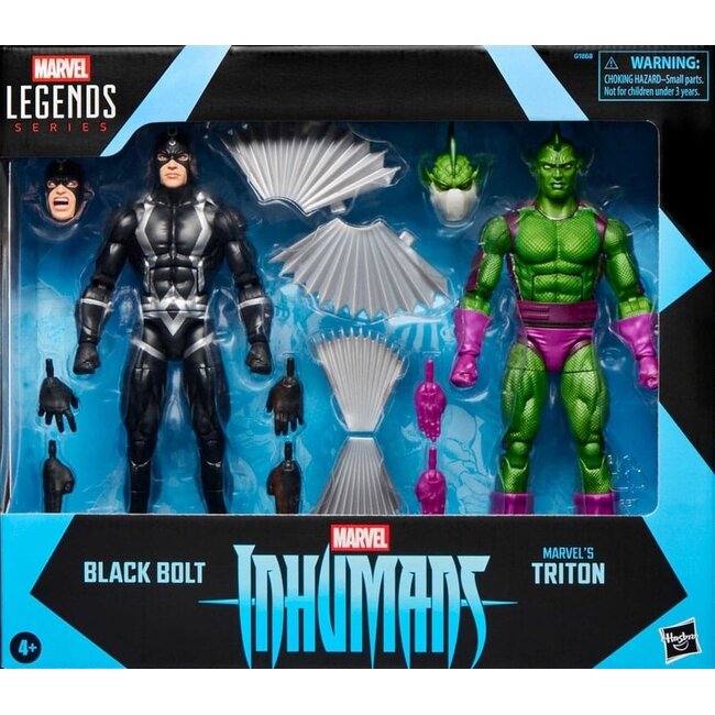 Hasbro Inhumans Marvel Legends Actionfiguren-Doppelpack: Black Bolt & Marvels Triton (15 cm)