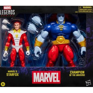 Hasbro Marvel Legends Actionfiguren-Doppelpack: Marvels Starfox & Champion des Universums (15 cm)