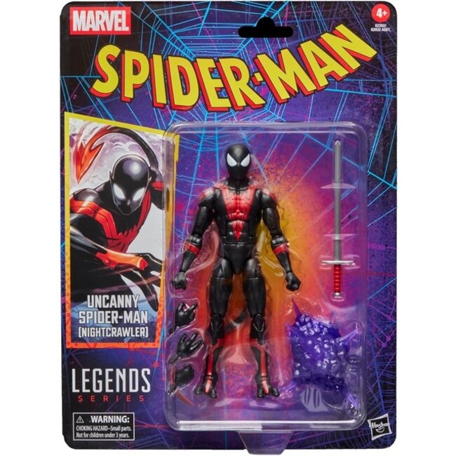 Spider-Man Marvel Legends Retro-Actionfigur Uncanny Spider-Man (Nightcrawler) 15 cm