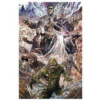 Sideshow Collectibles Kunstdruck „Universal Monsters“ von Vincenzo Riccardi, 61 x 41 cm – ungerahmt