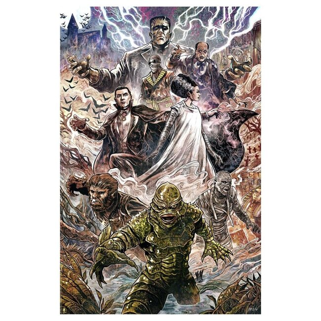 Universal Monsters Art Print Universal Monsters by Vincenzo Riccardi 61 x 41 cm - unframed