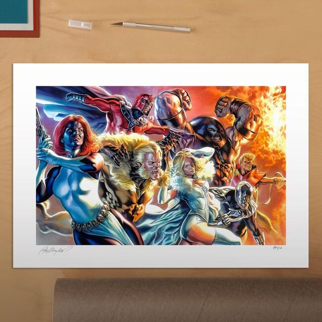 Marvel X-Men Kunstdruck „Die Bruderschaft der Mutanten“ von Felipe Massafera, 46 x 66 cm – ungerahmt