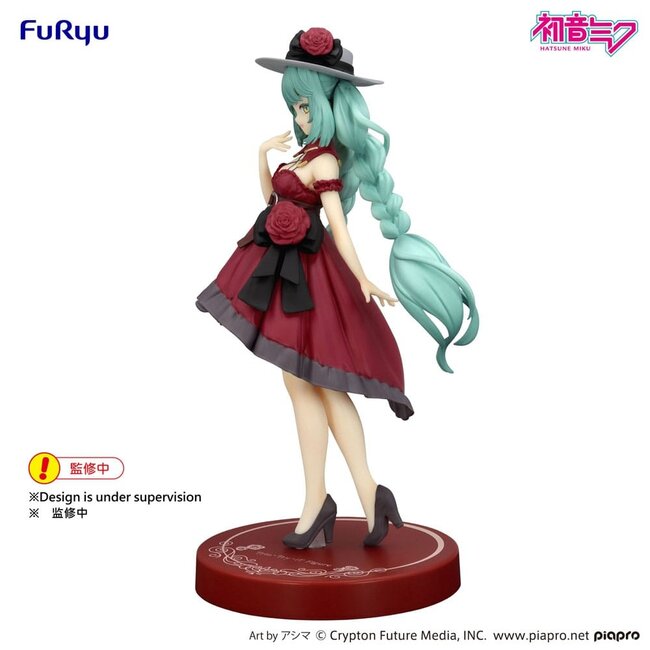 Hatsune Miku Trio-Try-iT PVC-Statue, Hatsune Miku im roten Ausgehkleid, 19 cm