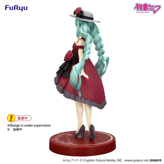 Hatsune Miku Trio-Try-iT PVC-Statue, Hatsune Miku im roten Ausgehkleid, 19 cm