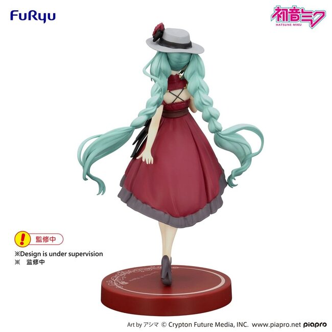 Hatsune Miku Trio-Try-iT PVC-Statue, Hatsune Miku im roten Ausgehkleid, 19 cm