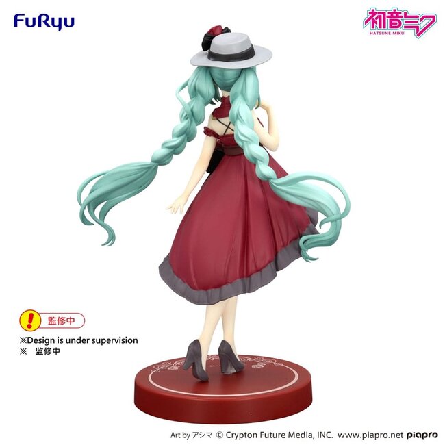 Hatsune Miku Trio-Try-iT PVC-Statue, Hatsune Miku im roten Ausgehkleid, 19 cm