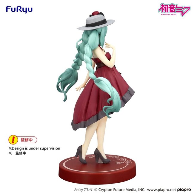Hatsune Miku Trio-Try-iT PVC-Statue, Hatsune Miku im roten Ausgehkleid, 19 cm