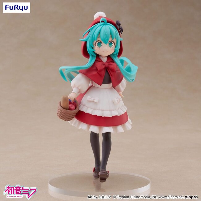 Hatsune Miku Desktop-Fee PVC-Statue Hatsune Miku Rotkäppchen Ver. 16 cm