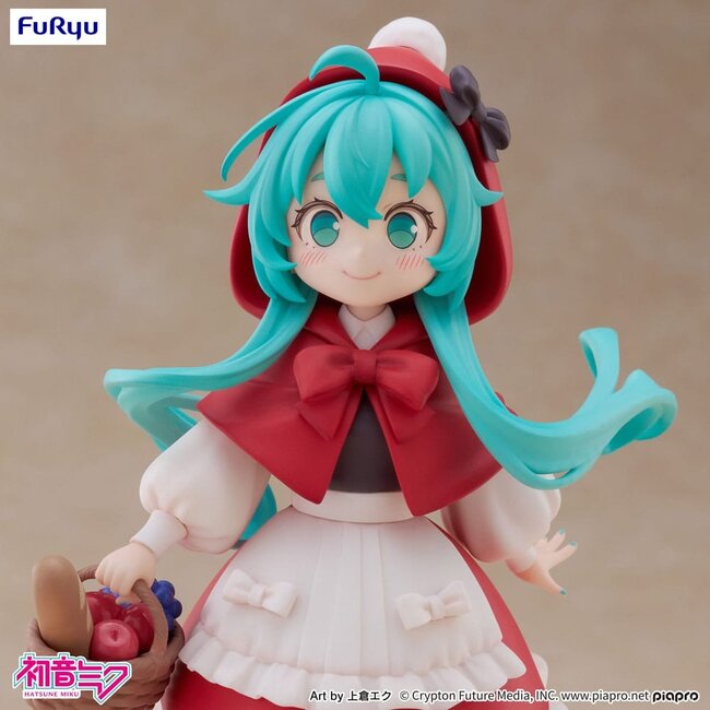 Hatsune Miku Desktop-Fee PVC-Statue Hatsune Miku Rotkäppchen Ver. 16 cm