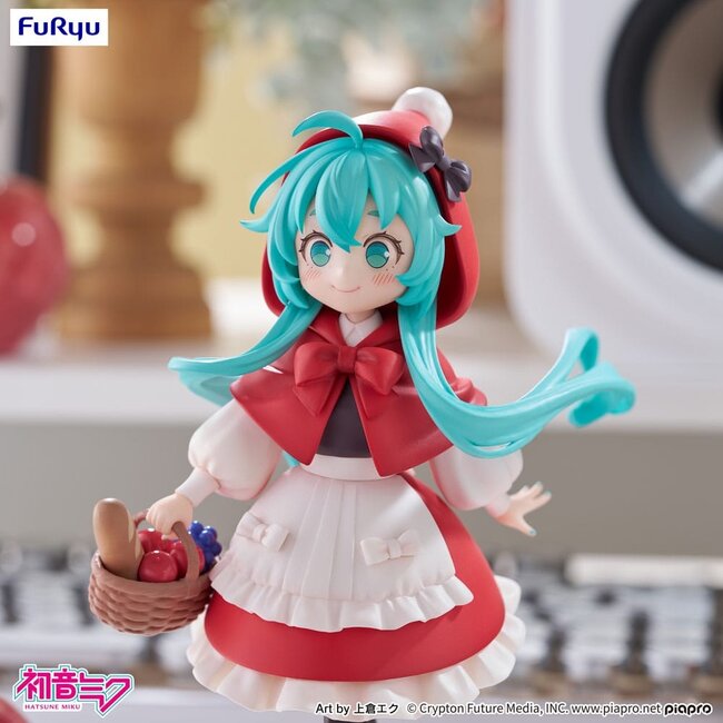 Hatsune Miku Desktop-Fee PVC-Statue Hatsune Miku Rotkäppchen Ver. 16 cm