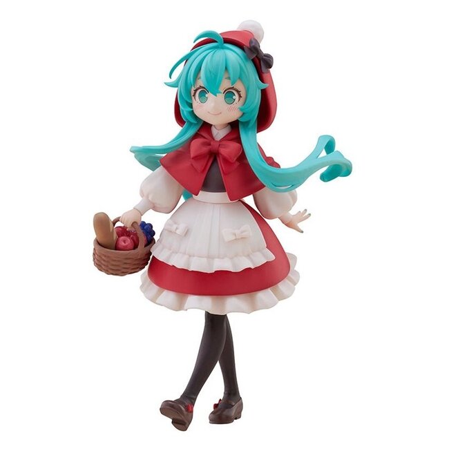 Furyu Hatsune Miku Desktop Fairy PVC Statue Hatsune Miku Little red riding hood Ver. 16 cm