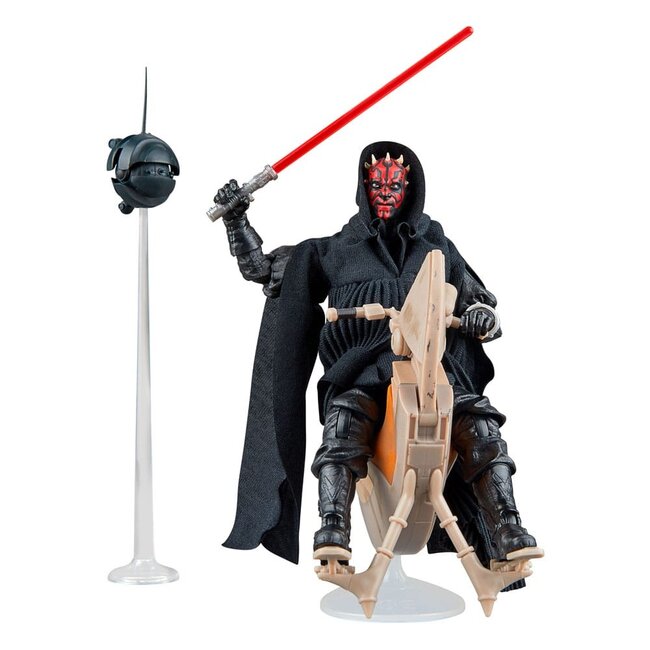 Star Wars Episode I Black Series Fahrzeug mit Actionfigur Darth Maul & Sith Speeder 25. Jubiläum