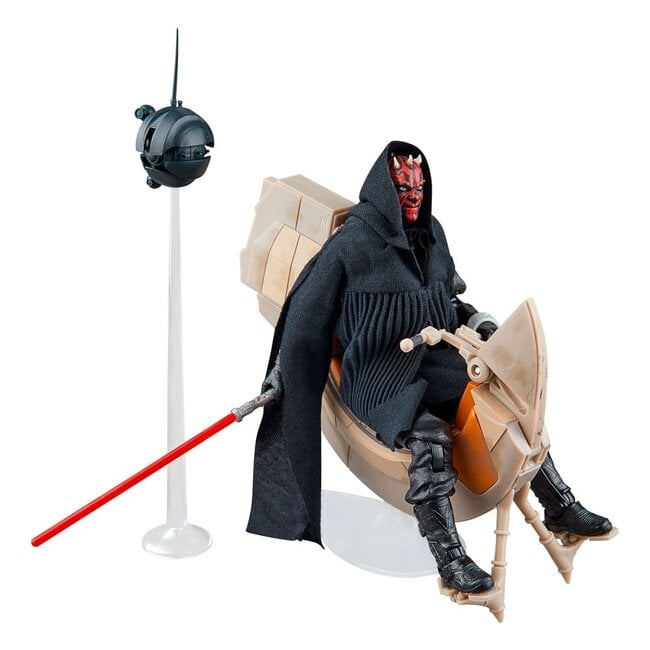 Star Wars Episode I Black Series-voertuig met actiefiguur Darth Maul en Sith Speeder 25-jarig jubileum