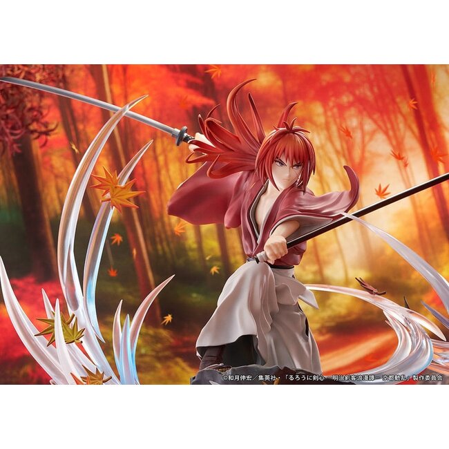 Rurouni Kenshin: Meiji Kenkaku Romantan Kyoto Douran PVC Statue 1/7 Kenshin Himura Souryusen Ver. 27 cm