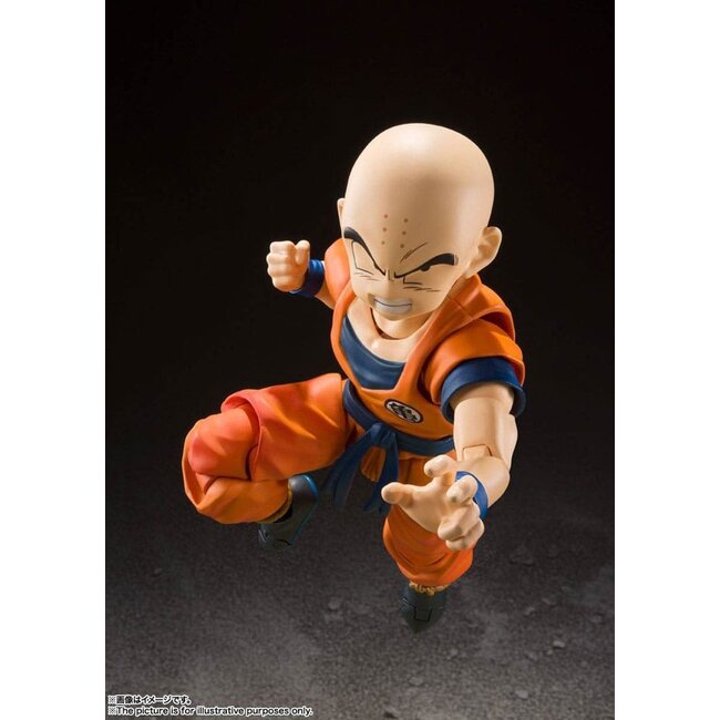 Dragon Ball Z SH Figuarts Actionfigur Krillin – Der stärkste Mann der Erde, 12 cm