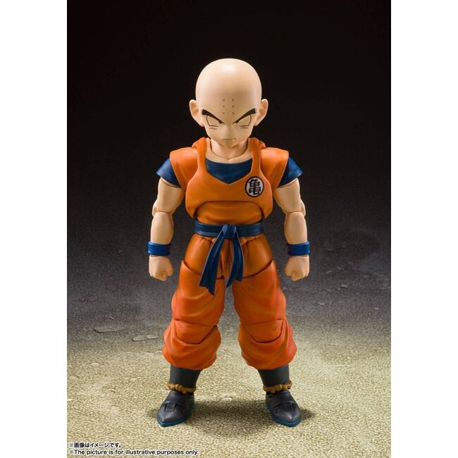 Dragon Ball Z SH Figuarts Actionfigur Krillin – Der stärkste Mann der Erde, 12 cm