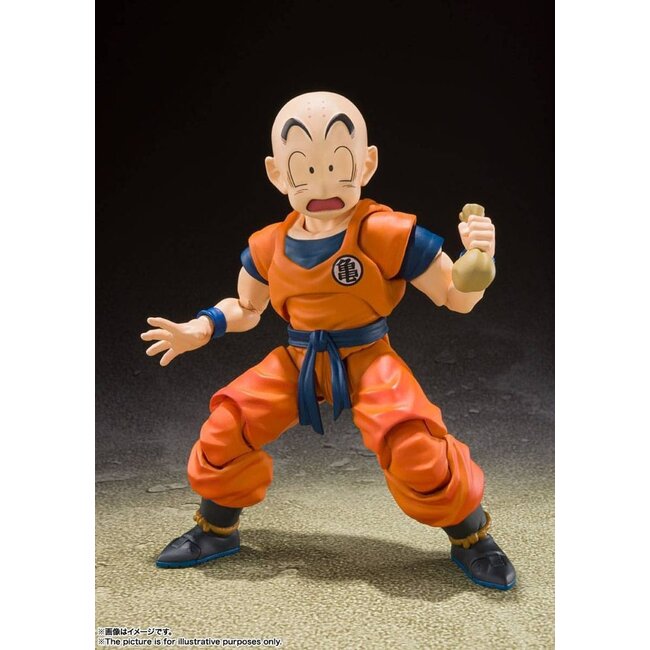 Dragon Ball Z SH Figuarts Actionfigur Krillin – Der stärkste Mann der Erde, 12 cm